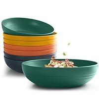 Selamica Ceramic 36 Ounce Large Pasta Bowls Set, 8 Inch Salad