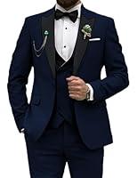 Algopix Similar Product 3 - 3 Piece Mens Suits Slim Fit Tuxedo