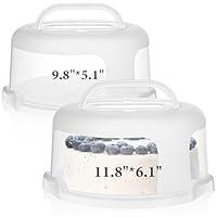 Algopix Similar Product 20 - Baderke 2 Pcs 10 8 Cake Carrier