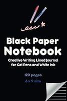 Algopix Similar Product 5 - Black Paper Notebook  Creative Writing