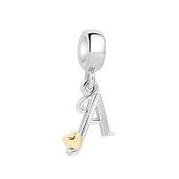 Algopix Similar Product 18 - Tedit 925 Sterling Silver Letter Charms