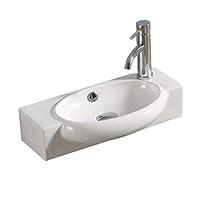 Algopix Similar Product 6 - LuxAqua 4522TR Wall Mounted Ceramic