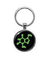 Algopix Similar Product 6 - Theobromine Chocolate Molecule Keychain