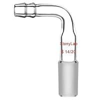 Algopix Similar Product 12 - StonyLab Glass Bent Inlet Adapter with