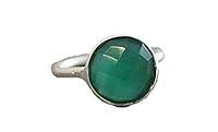 Algopix Similar Product 12 - Handmade Green Onyx Sterling Silver