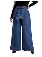 Algopix Similar Product 3 - BEAUDRM Womens Plus Size Wide Leg