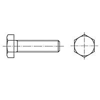 Algopix Similar Product 13 - Toolcraft Hexagonal Screw DIN933 88