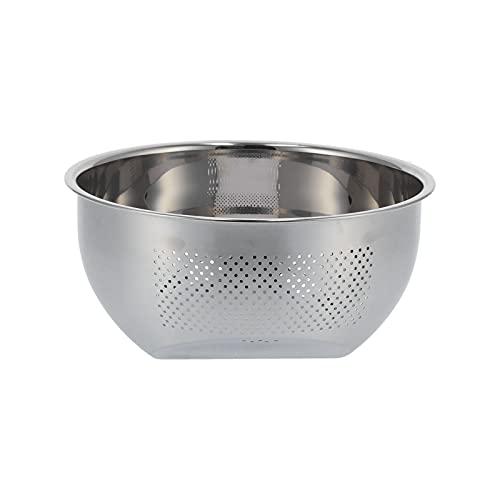 1pc Stainless Steel Colander, Kitchen Metal Food Strainer For Washing  Vegetables, Fruit And Rice And For Draining Cooked Pasta Pot Drainer