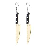 Algopix Similar Product 2 - Dreuyet Knife Earrings for Women Punk