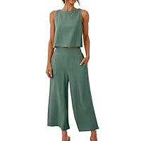 Algopix Similar Product 11 - Womens 2 Piece Outfits Casual Linen