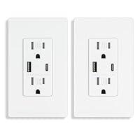 Algopix Similar Product 10 - 2 Pack  BRILLTECH USB Wall Outlet 15