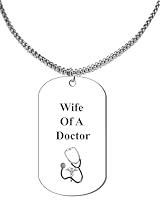 Algopix Similar Product 6 - Wife Of A Doctor Dog Tag On A