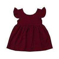 Algopix Similar Product 9 - Meisiqw Girls Cotton Dress Ruffle Short