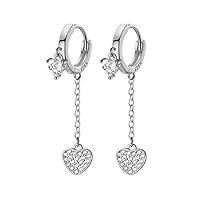 Algopix Similar Product 2 - SLUYNZ Sterling Silver CZ Heart Small