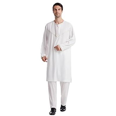 Best Deal for EELHOE Islamic Mens Clothing Muslim Prayer Dress