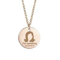 Algopix Similar Product 9 - Im Speaking Kamala Harris Necklace