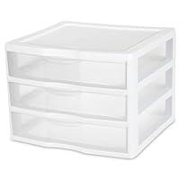 Algopix Similar Product 7 - Sterilite 3Pack 3 Drawer Plastic