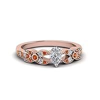 Algopix Similar Product 2 - 55Carat Flower Pave Diamond Ring rose