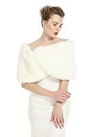 Algopix Similar Product 2 - BEAUTELICATE Faux Fur Wrap Shawl Women