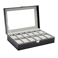 Algopix Similar Product 11 - Ohuhu Watch Box Watch Box Organizer