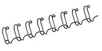 Algopix Similar Product 2 - Fellowes A4 8mm Binding Wire  Black