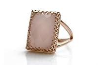 Algopix Similar Product 4 - Classy Rose Quartz Ring  Gemstone