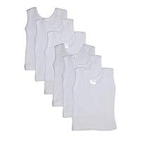 Algopix Similar Product 16 - bambini Baby White Rib Knit Sleeveless