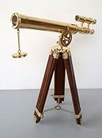 Algopix Similar Product 12 - Brass Double Barrel Telescope Navy