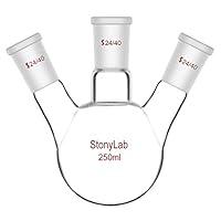 Algopix Similar Product 7 - StonyLab Glass 250ml Heavy Wall 3 Neck