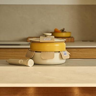 Sensarte Ceramic Nonstick Pots and Pans Set, 17 Pieces Healthy