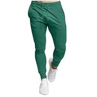 Algopix Similar Product 1 - SUNYUAN Mens Fleece Elastic Waist Pant