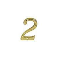 Algopix Similar Product 7 - Number House 2 Sb 4in Brt Brs