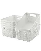 Algopix Similar Product 10 - EOENVIVS Plastic Storage Bins 6