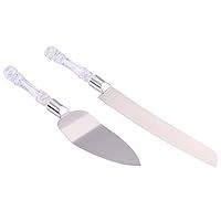 Algopix Similar Product 7 - Aveks Wedding Cake Knife and Server Set