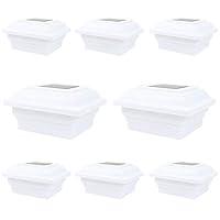 Algopix Similar Product 8 - 8 Pack White Outdoor Garden 5 x 5 Solar