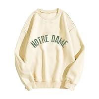 Algopix Similar Product 4 - SOOITYUS Notre Dame Sweatshirt College