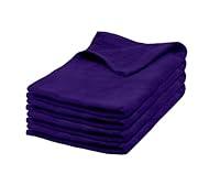 Algopix Similar Product 9 - BATEX 100 Cotton Purple Terry Velour