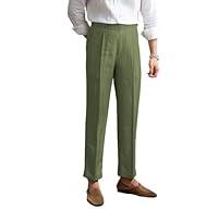 Algopix Similar Product 16 - Mens Vintage Linen Pants Summer