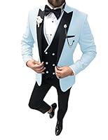 Algopix Similar Product 4 - SHUZHXLZANGY Mens Tuxedos for Mens 3