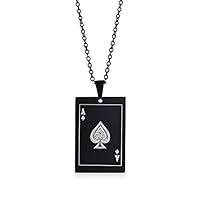 Algopix Similar Product 15 - Hisatan Punk Rock Poker Aces Necklace