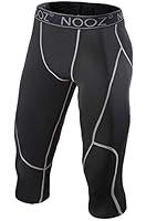 Algopix Similar Product 11 - NOOZ Mens Compression 34 Capri Pants