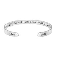 Algopix Similar Product 20 - Inspirational Mantra Cuff Bracelets for