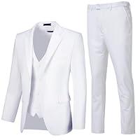 Algopix Similar Product 1 - Mens Suits Slim Fit 3 Piece Wedding