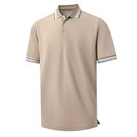 Algopix Similar Product 15 - VEBOON Mens Cotton Polo Shirts Short