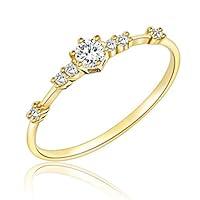 Algopix Similar Product 1 - Cutesmile 18k Gold Filled Thin 7 Small