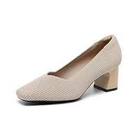 Algopix Similar Product 20 - WIRALOMI Nude Pumps for Women Closed