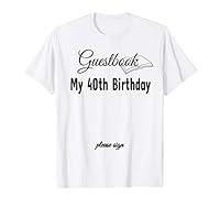 Algopix Similar Product 13 - Guestbook my 40th birthday please sign