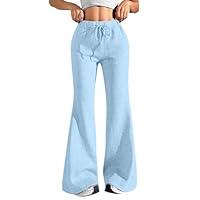 Algopix Similar Product 7 - Womens Wide Leg Sweatpants Drawstring