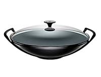 Algopix Similar Product 14 - Le Creuset Cast Iron Wok with Glass