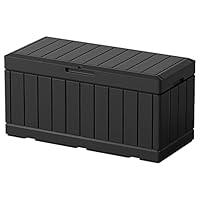 Algopix Similar Product 5 - Greesum 82 Gallon Resin Deck Box with